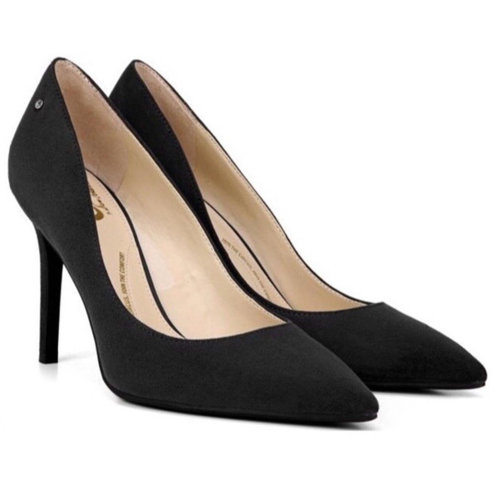 Circus by Sam Edelman Black Mina Pump Suede Heels